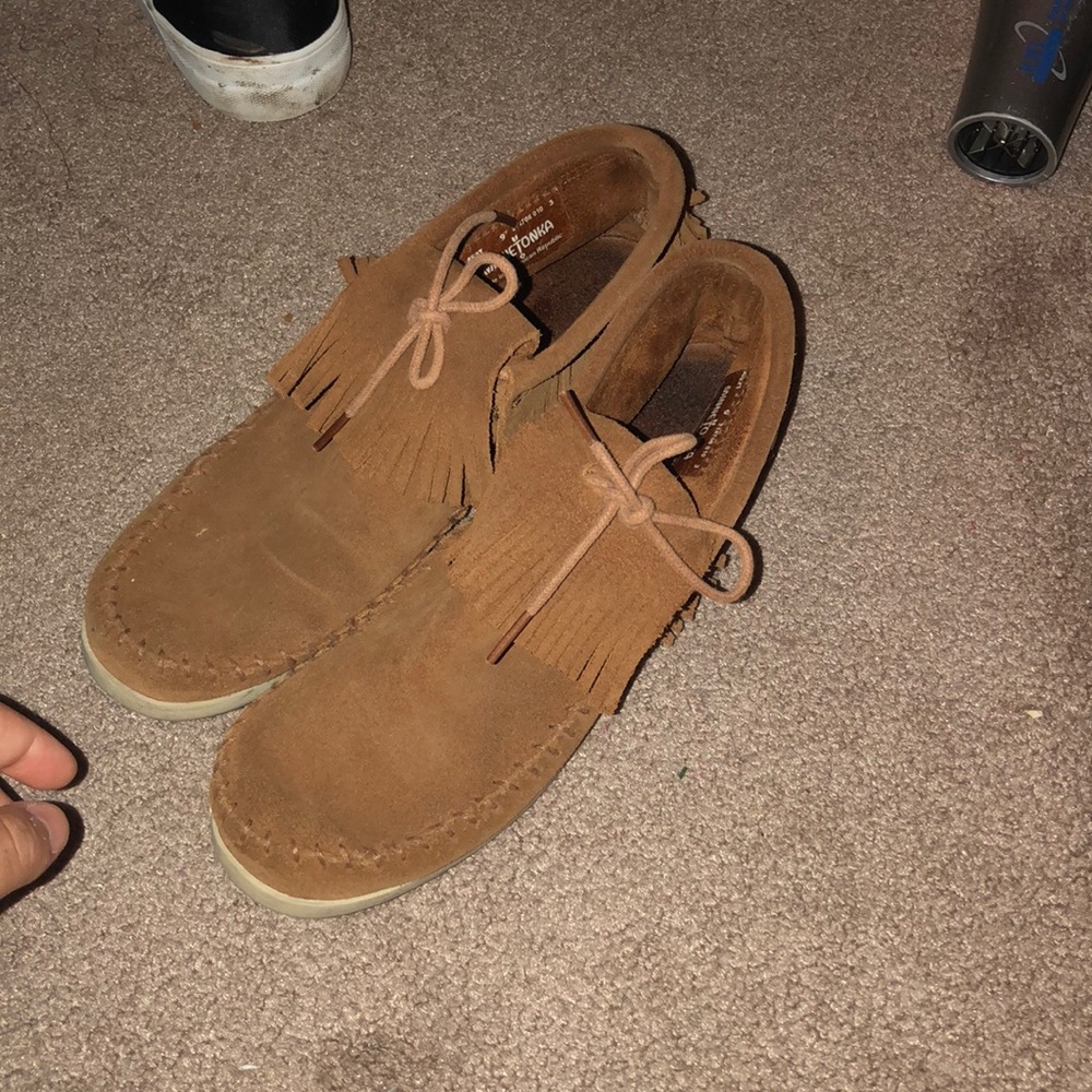 Brown Minnetonka sneakers!!